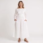 Halie White Maxi Dress - Image 2