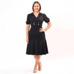Maricela Puff Sleeve Midi Dress - Image 5