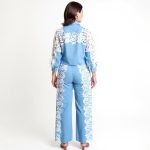 Sky Lace Patch Denim Shirt - Image 6