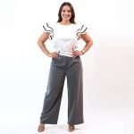 White Flutter Sleeve Blouse