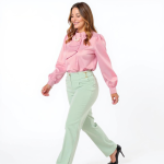 Rose Ruffle Elegance Blouse - Image 2