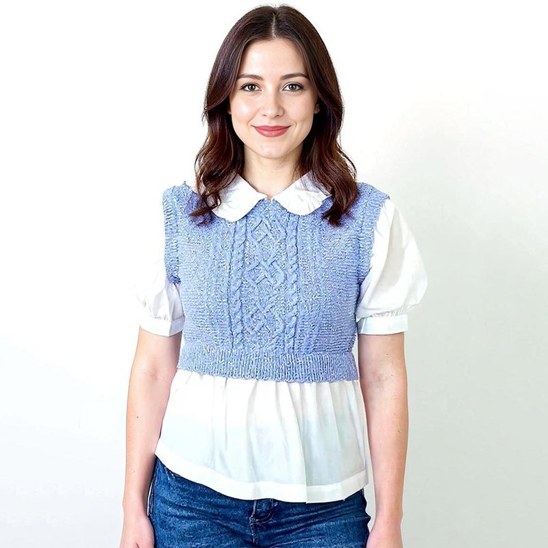 image_837a9a63-b6cf-495d-8a3f-aca6569325ec Textured Knit Cable Vest - Image 1