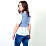 Textured Knit Cable Vest - Image 3