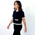 Chic Contrast Knit Set - Image 3