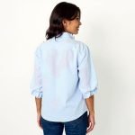 Sky Blue Button Up Blouse - Image 4