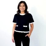 Chic Contrast Knit Set - Image 2