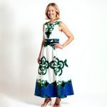 Royal Motif Sleeveless Maxi Dress - Image 2