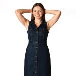 Blue Denim Button-Up Dress - Image 3