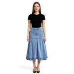 Liana Tiered Denim Skirt - Image 3