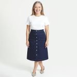 Eloise Navy Pocket Skirt