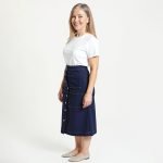 Eloise Navy Pocket Skirt - Image 2