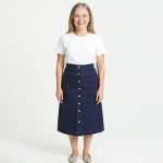 Eloise Navy Pocket Skirt - Image 3