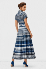 Sapphire Belted Plaid Shirt Dress - Image 5