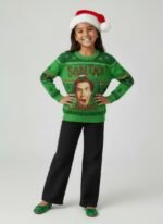 Kids Santa’s Coming Holiday Pullover - Image 5