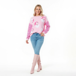 Pink Santa Sequin Sleeve Pullover - Image 2