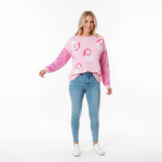 Pink Santa Sequin Sleeve Pullover - Image 7