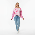 Pink Santa Sequin Sleeve Pullover - Image 8