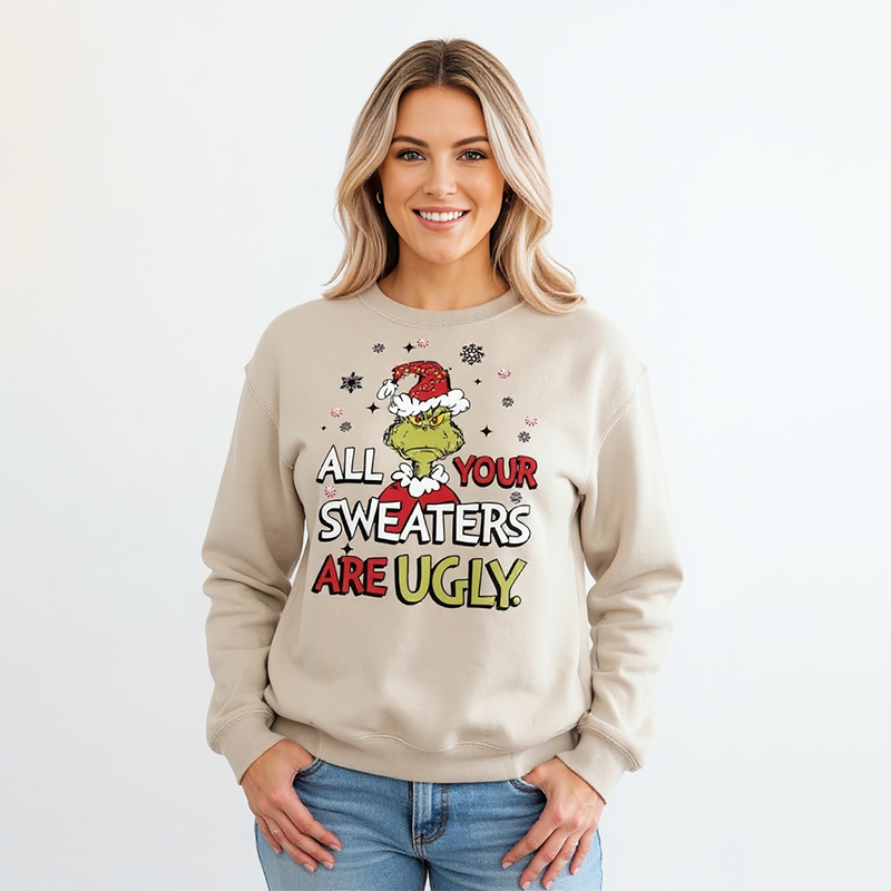 PicjamDownload-2025-09-08T235304.599 Grinch “All Your Sweaters Are Ugly” Pullover - Image 1
