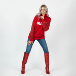 Merry Sequin Sleeve Turtleneck - Image 3