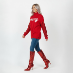 Merry Sequin Sleeve Turtleneck - Image 4