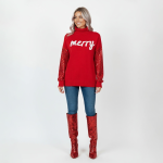 Merry Sequin Sleeve Turtleneck - Image 6