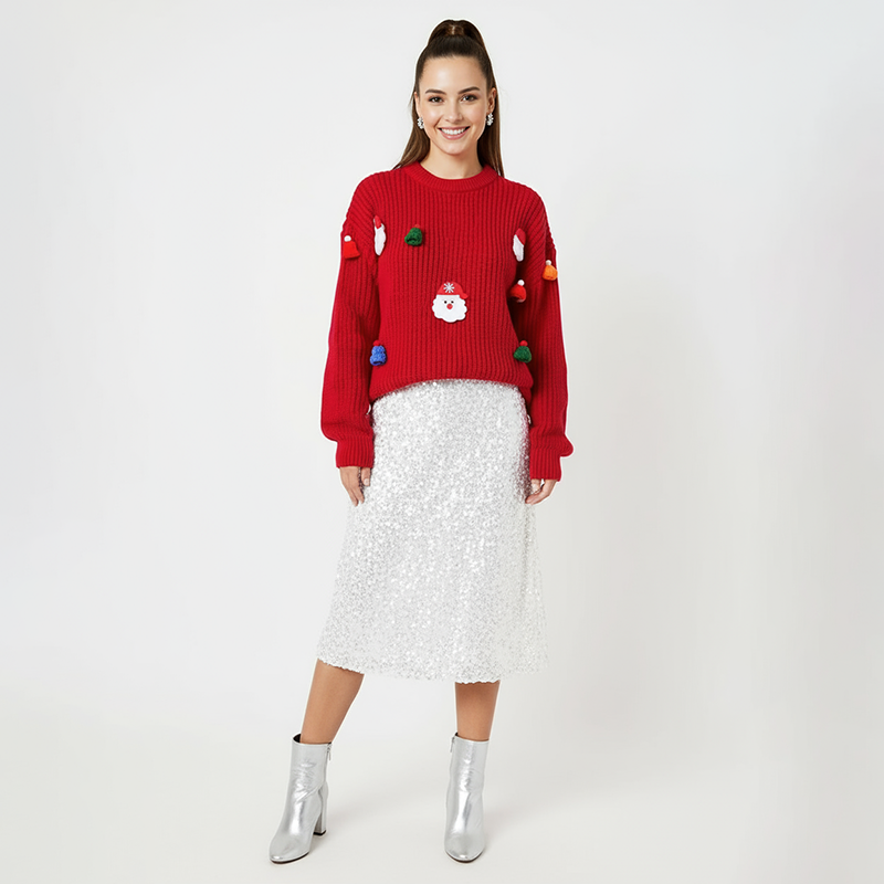 PicjamDownload-2025-09-09T224623.331 Holiday Cheer Red Pullover - Image 1