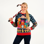 Colorful Christmas Character Pullover - Image 5