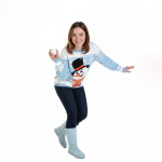 Blue Snowman Winter Pullover - Image 4