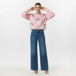 Pink Santa Face Pullover - Image 7