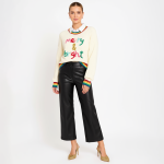 Merry & Bright Rainbow Trim Pullover