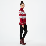 Red Reindeer Turtleneck Sweater - Image 5