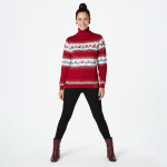 Red Reindeer Turtleneck Sweater - Image 4
