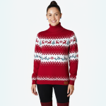 Red Reindeer Turtleneck Sweater - Image 3