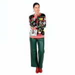 Santa Reindeer Christmas Sweater - Image 3