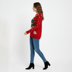 Red Christmas Tree Lights Sweater - Image 4