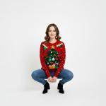 Red Christmas Tree Lights Sweater - Image 5
