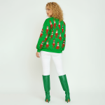 Elf Pattern Green Christmas Sweater - Image 9