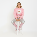 Pink Santa Butterfly Christmas Sweater - Image 4