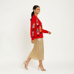 Red Nutcracker Christmas Cardigan - Image 10