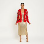 Red Nutcracker Christmas Cardigan - Image 9