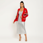 Red Nutcracker Christmas Cardigan - Image 2