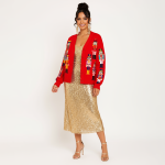 Red Nutcracker Christmas Cardigan - Image 14