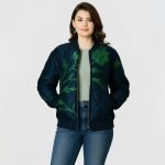 Floral Embroidered Bomber Jacket - Image 3