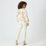 Pink Floral Quilted Bomber Jacket - Image 7