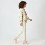Pink Floral Quilted Bomber Jacket - Image 5
