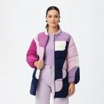 Colorblock Lilac Puffer Jacket - Image 4