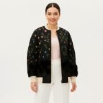 Floral Embroidered Bomber Jacket - Image 4