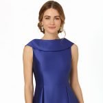 Royal Blue Satin Midi Dress - Image 8