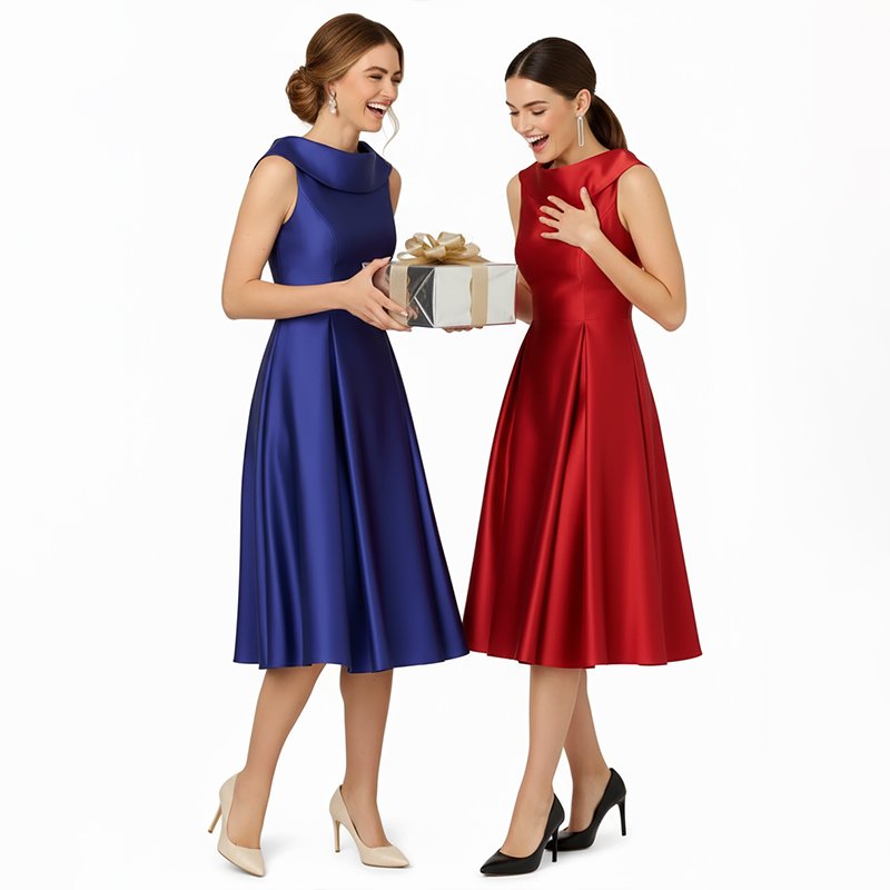 PicjamDownload-2025-09-16T011859.248 Royal Blue Satin Midi Dress - Image 1