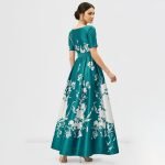 Green Floral Belted Maxi Dress - Image 7